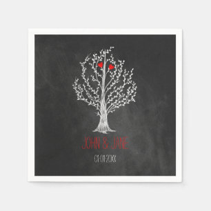 Chalkboard theme napkin