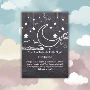 Chalkboard Twinkle Twinkle Little Star Baby Shower Enclosure Card