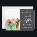 Chalkboard Typography Christmas Photo Card<br><div class="desc">Christmas Photo Card</div>