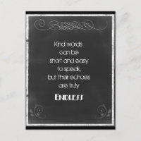 Chalkboard Typography Quote on Using Kind Words
