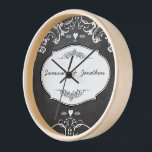 Chalkboard Typography Weddings Clock<br><div class="desc">Chalkboard Vintage Modern Mr. and Mrs.  Chalkboard Wedding Invitations  Sweet and sassy chalkboard weddings. wedding anniversary clock,  newlyweds,  1st christmas,  first christmas, , wedding anniversary gifts,  family established, 

 

 

 

 

  Chalkboard Modern Vintage Typography Invitations  


 


 


   




   


  


  


   


     


    


   Sweet and sassy chalkboard weddings Wedding Party T-shirts</div>