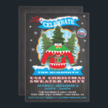 Chalkboard Ugly Christmas Sweater Invitations<br><div class="desc">Totally awesome Ugly Christmas Sweater Invitations. Features a big ugly sweater with a sunburst label style christmas tree background,  banners,  gleaming snow,  snowflakes and fun typography against a rustic chalkboard background.Hand drawn illustration by McBooboo.</div>