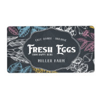 Chalkboard Vintage ⎢Egg Carton Label