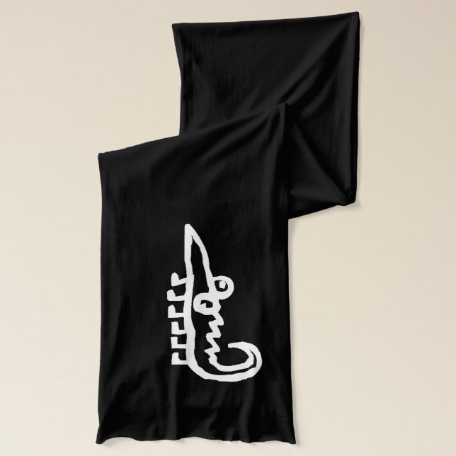 chalkboard wallies alligator scarf (Left)