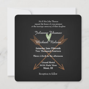 Chalkboard Wedding Invitation