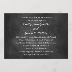Chalkboard Wedding Invitations