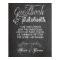 Chalkboard Wedding Photo Booth Poster