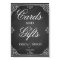 Chalkboard Wedding Sign Cards Gifts Custom