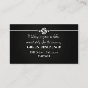 Chalkboard Wedding   Simple Elegant Insert