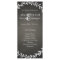 Chalkboard wreath wedding program