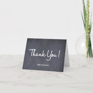 Chalkboard Writing Thank You Card