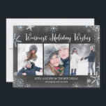 Chalked Snowflakes Holiday Photo Card<br><div class="desc">Celebrate the season with this modern and stylish holiday card from Berry Berry Sweet. Visit WWW.BERRYBERRYSWEET.COM for more of our stylish holiday collections.</div>