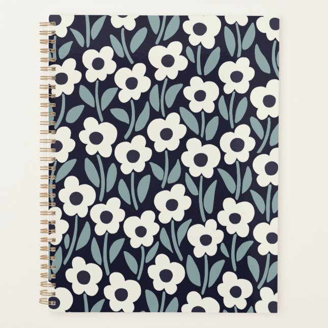 Chalkflower Garden Moody Midnight Planner (Front)