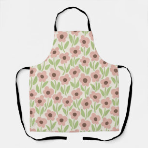 Chalkflower Garden Retro Pastel-Inspired Apron