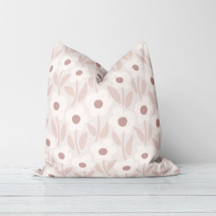 Chalkflower Garden Soft Romantic Pink Cushion