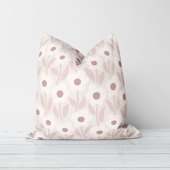 Chalkflower Garden Soft Romantic Pink Cushion (Creator Uploaded)