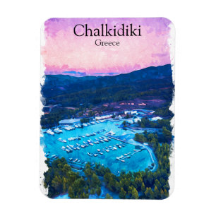 Chalkidiki Greece Landscape Magnet