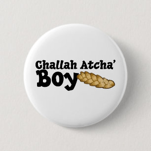 Challah Atcha' Boy 6 Cm Round Badge
