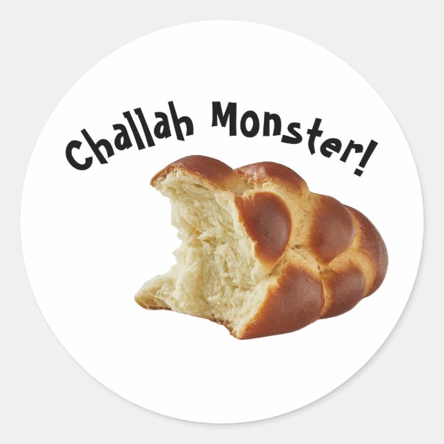 Challah Monster Shabbat Sticker (Front)