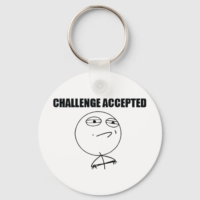 Challenge Accepted Key Ring (Front)
