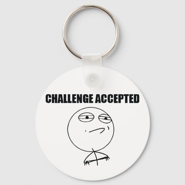 Challenge Accepted Key Ring (Front)