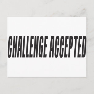 Challenge Accepted Postcard