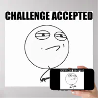 Image tagged in memes,challenge accepted rage face,food,pacha