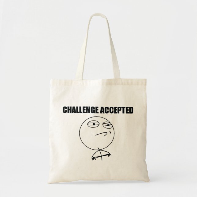 Challenge Accepted Tote Bag (Front)