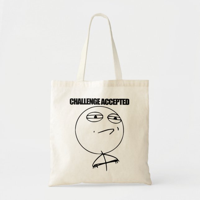 Challenge Accepted Tote Bag (Front)