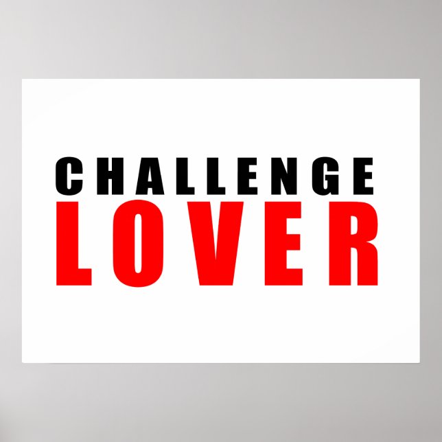 Challenge lover poster (Front)
