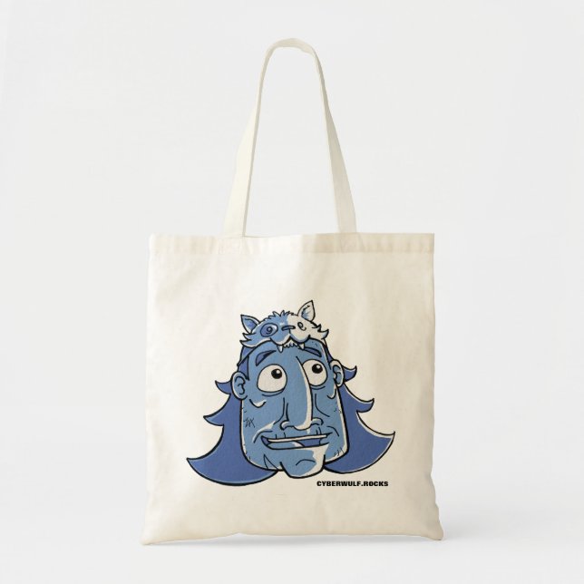 CHALLENGE of the CYBERWÜLF "Smiles" Tote Bag (Front)