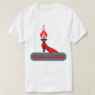 Challenge Torch Graphic T-Shirt Bold Motivationa