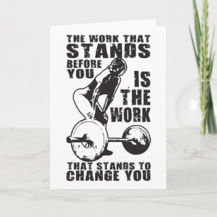 CHALLENGE - Women's Workout Motivational Card