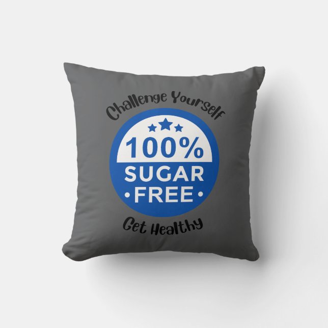 Challenge Yourself Get Healthy Pillow (Front)
