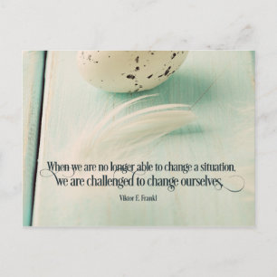 Challenged To Change Ourselves Postcard