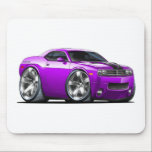 Challenger Purple Car Mouse Pad<br><div class="desc">Mousepad Horizontal Template</div>