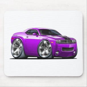 Challenger Purple Car Mouse Pad