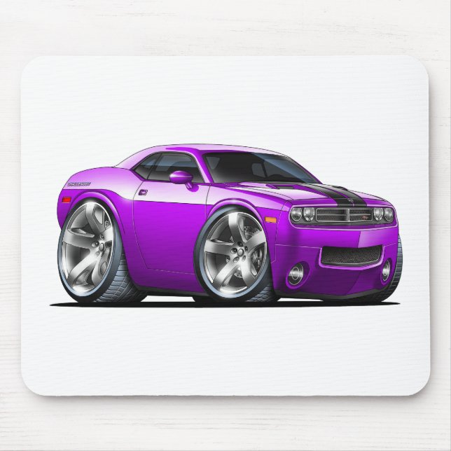 Challenger Purple Car Mouse Pad (Front)