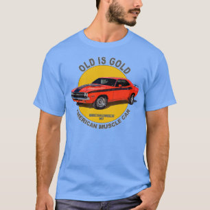 Challenger RT American Muscle  60s 70s Old is Gold T-Shirt
