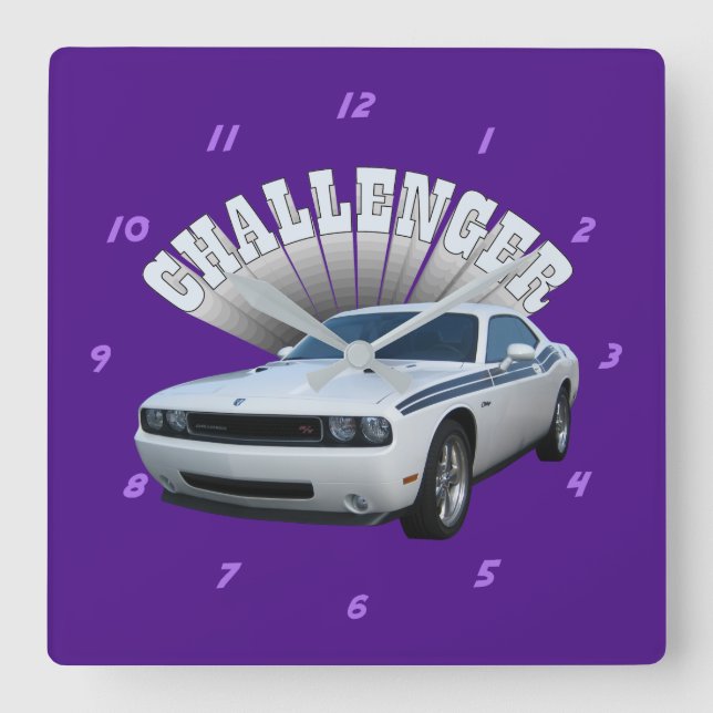 Challenger Square Wall Clock (Front)