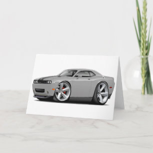 Challenger SRT8 Silver-Black Car Card