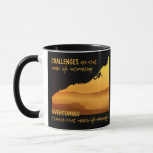 CHALLENGES custom monogram mugs