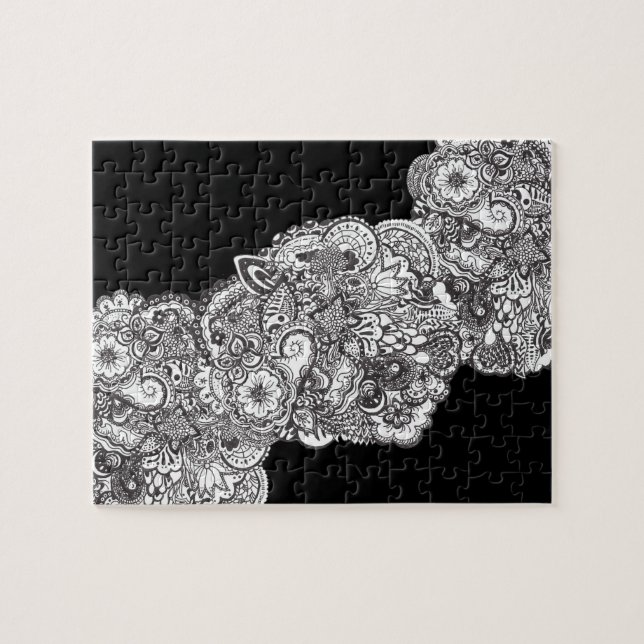 challenging black and white jigsaw puzzle (Horizontal)