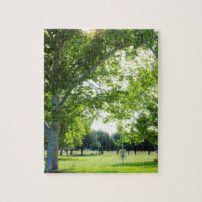 Challenging Disc Golf Tree Puzzle (Vertical)