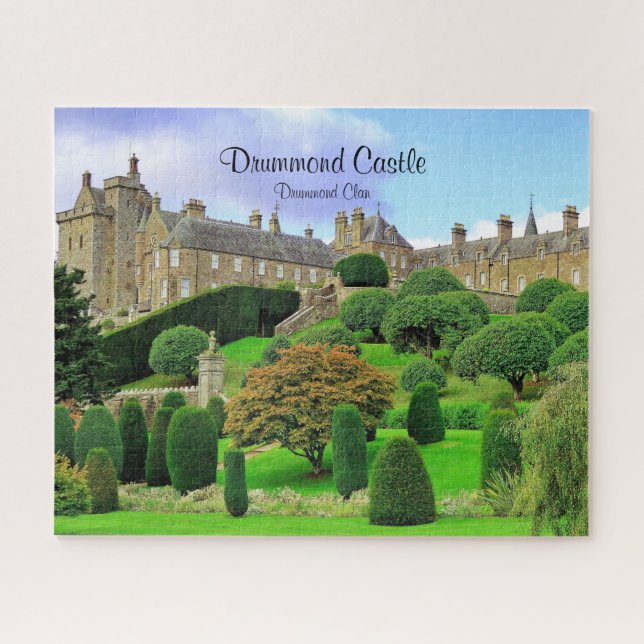 Challenging Garden At Drummond Clan's Castle Jigsaw Puzzle (Horizontal)