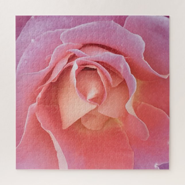 Challenging Pink Rose Jigsaw Puzzle (Vertical)
