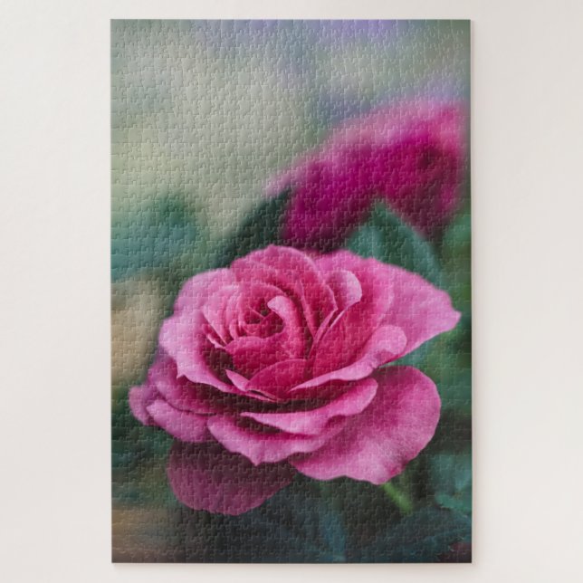 Challenging Pink Roses Jigsaw Puzzle (Vertical)