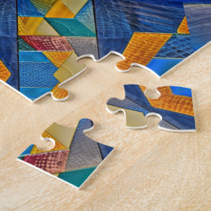 Challenging Southwest Desert Quilt Patches Pattern Jigsaw Puzzle