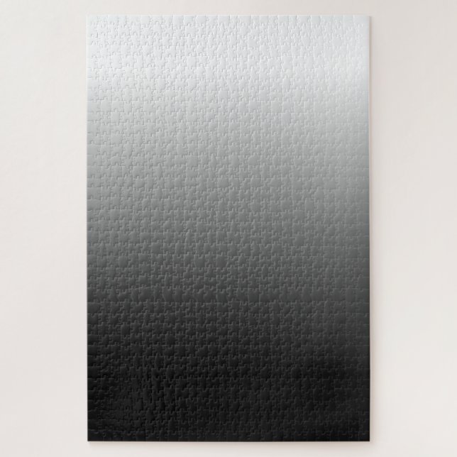 Challenging White to Black Gradient Ombre Jigsaw Puzzle (Vertical)