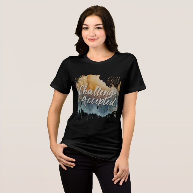 challengs Accepted  Tri-Blend Shirt (Front Full)